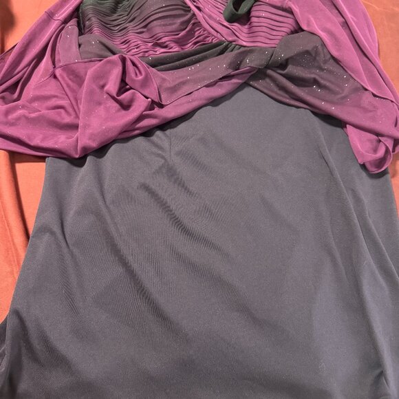 Sparkling Purple Ombre Prom Evening Party Dress XSCAPE by Joanna Chen size18W - Picture 9 of 10